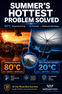 ShadeBrella – Foldable Car Windshield Sun Shade Umbrella