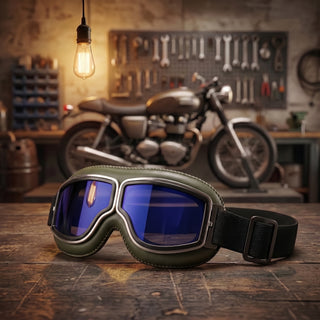 🔥 RetroRide – OTG Vintage Motorcycle Goggles (Fits Over Glasses)