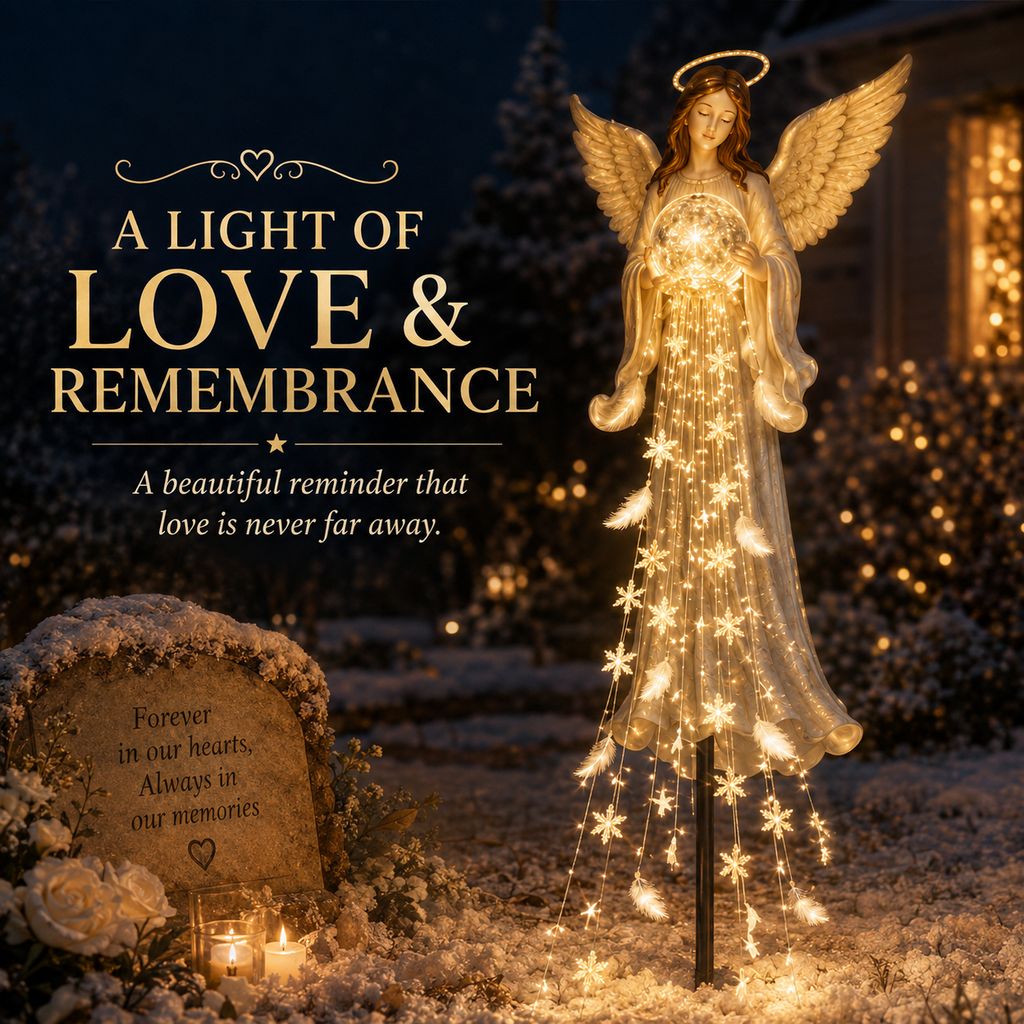 AngelGlow – 🎁✨ Solar Angel Remembrance Garden Light👼