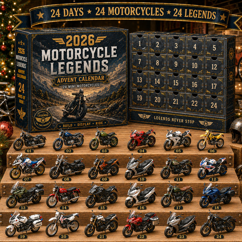🎁 MotoCountdown – 2026 Motorcycle Legends Advent Calendar: 24 Days, 24 Mini Motorcycles, 24 Legendary Rides