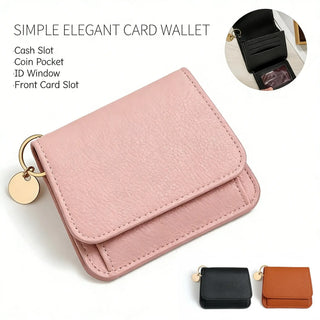 LumaFold – RFID Leather Short Wallet with Coin Pocket