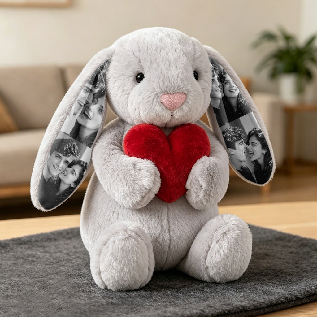 EarMemories Bunny – Custom Photo Plush with Hidden Picture Ears