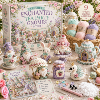 🧶 GnomeWonder – 9-Piece Fantasy Crochet DIY Kit