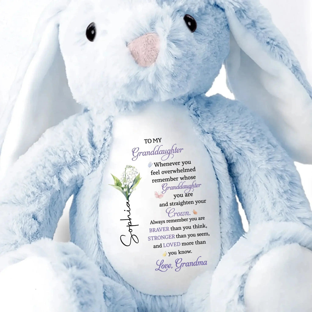 BraverBunny – Personalized Granddaughter Keepsake Plush