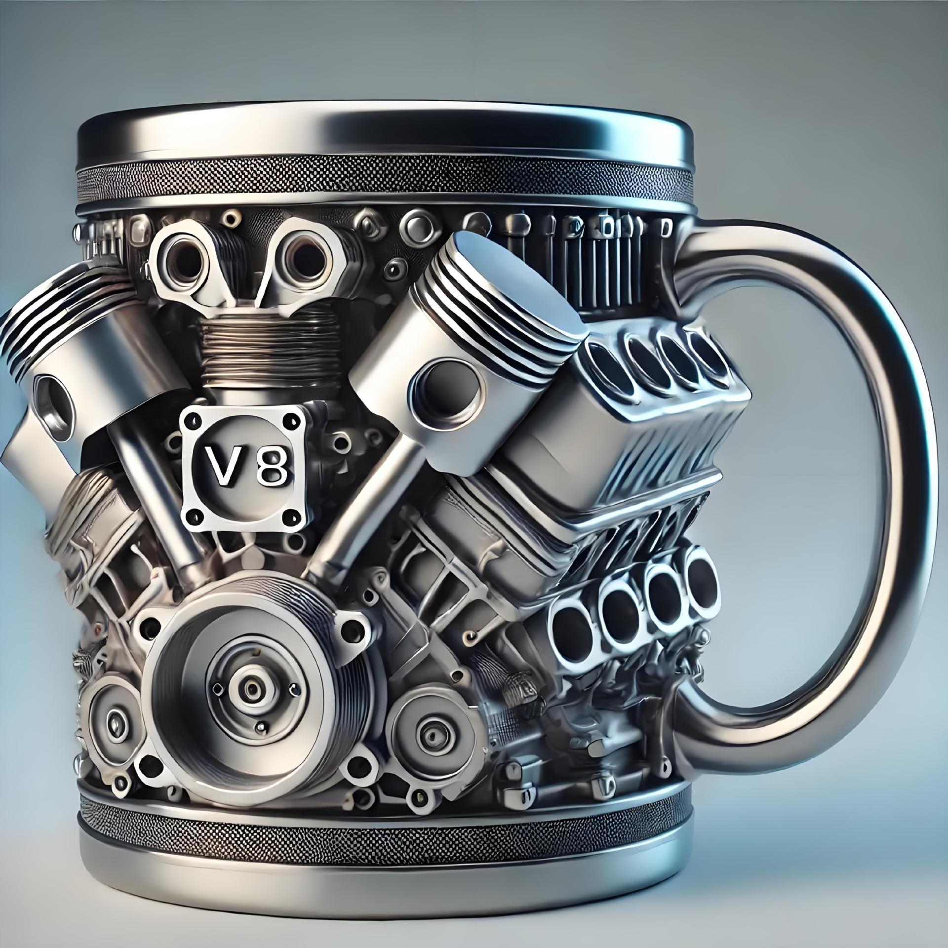 TorqueMug – Engine-Inspired Coffee Mug for Car Enthusiasts