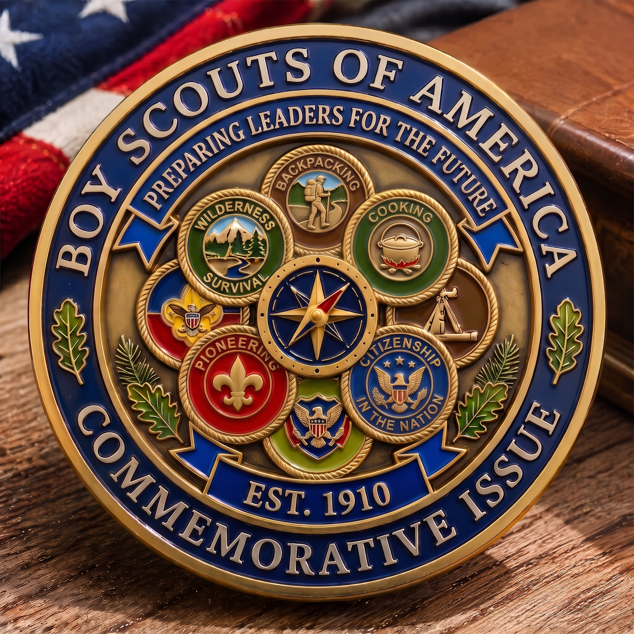 🎖️ ScoutLegacy – BSA 250th Anniversary Commemorative Challenge Coin⚜️