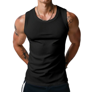 RibFlex – 💝💝 Men's Wide Strap Ribbed Tank Top