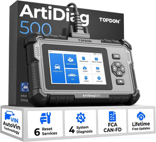 DiagPilot – TOPDON ArtiDiag500 4-System OBD2 Car Diagnostic Scanner with 6 Reset Functions, AutoVIN & Live Data