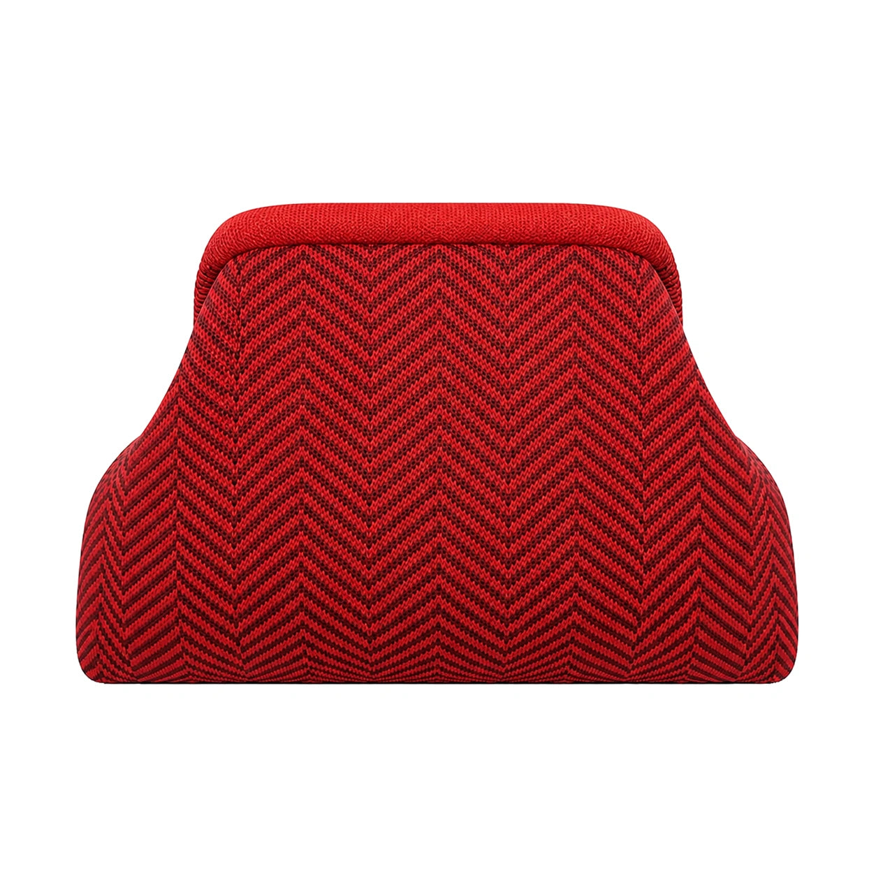 SnapKnit – Snap-Shut Knitted Makeup Bag with Wide Opening