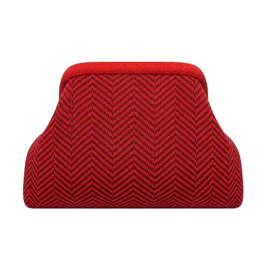 SnapKnit – Snap-Shut Knitted Makeup Bag with Wide Opening