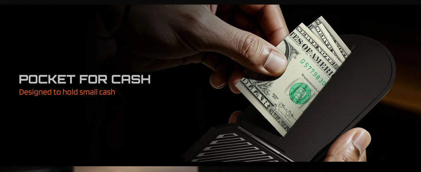 TrackFlip – Trackable Magnetic Wallet with Stand