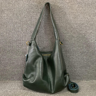 SoftDrape – Genuine Leather Hobo Tote Shoulder Bag