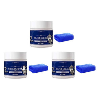 SilverRevive – Professional Instant-Restoration Silver Polishing Cream with Towel
