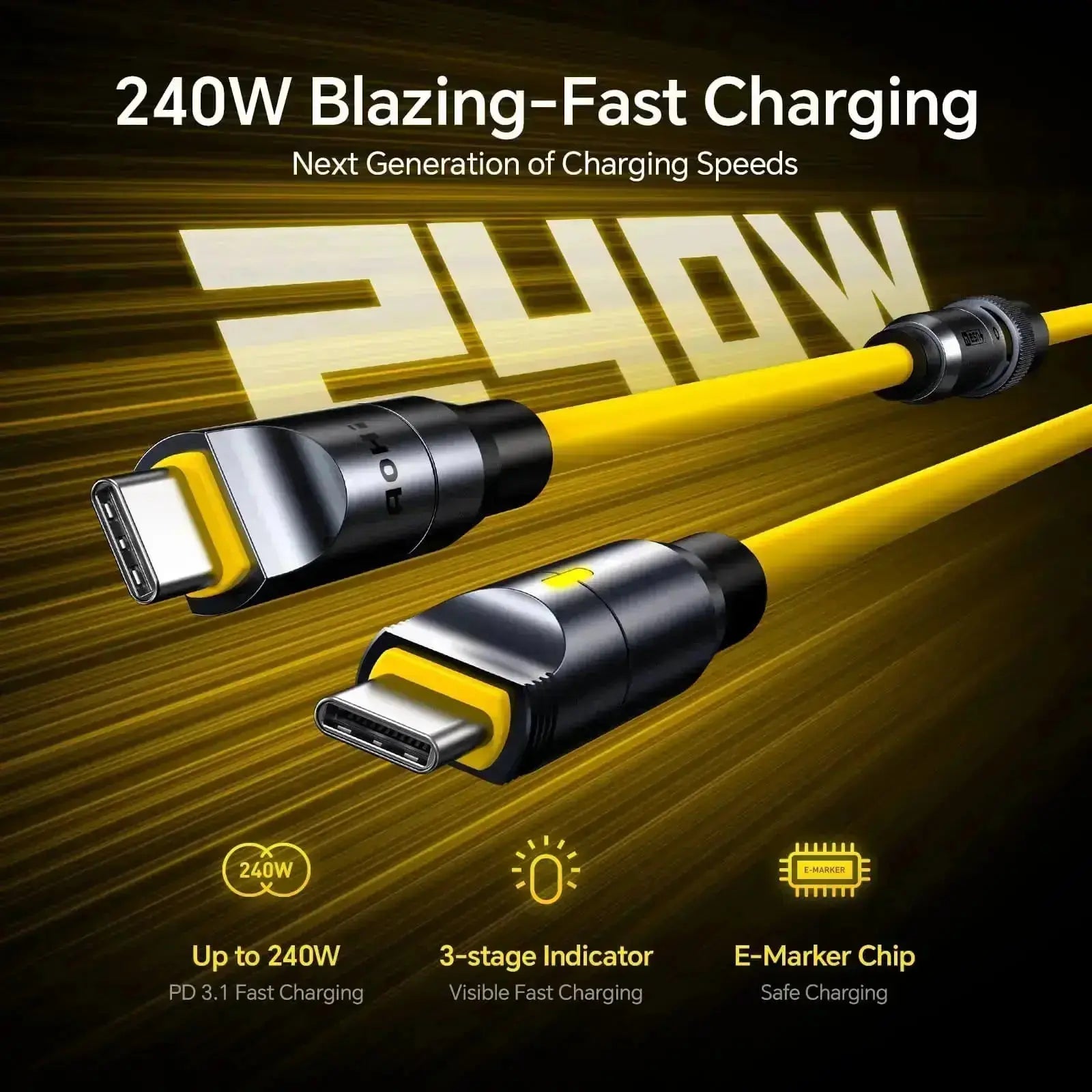 CableForge – Modular 240W USB4 Charging Cable Set with 40Gbps & 8K Display