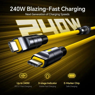 CableForge – Modular 240W USB4 Charging Cable Set with 40Gbps & 8K Display