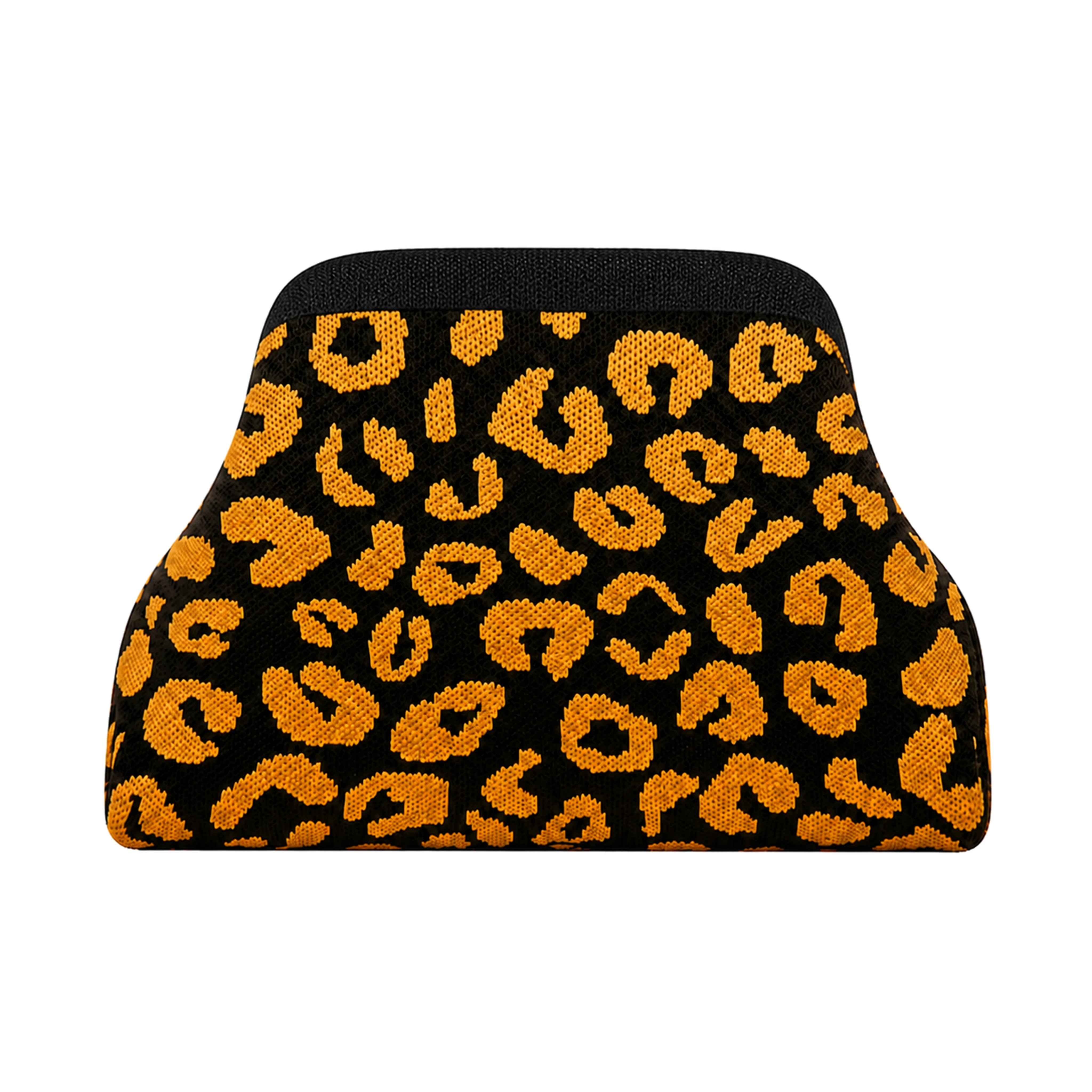 SnapKnit – Snap-Shut Knitted Makeup Bag with Wide Opening