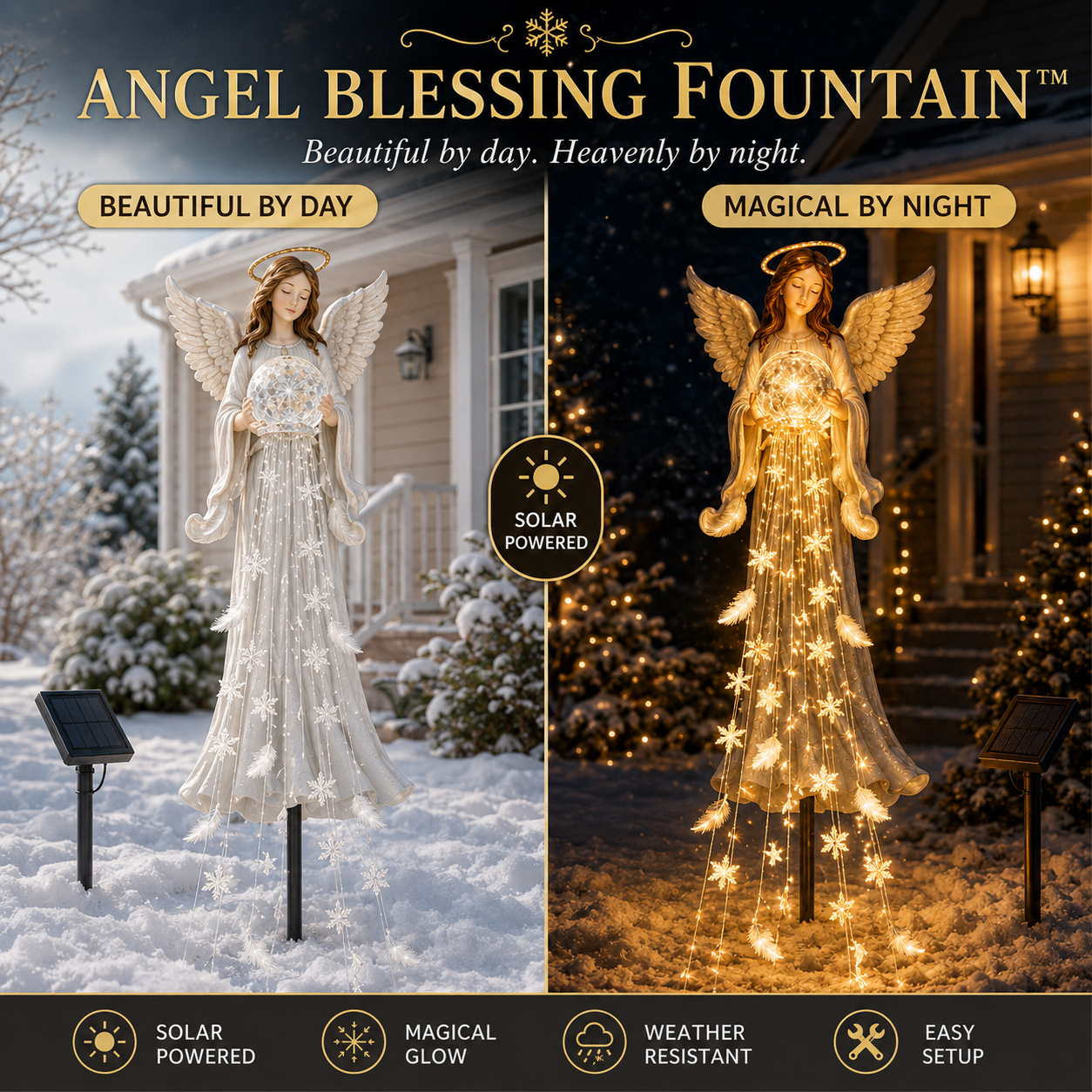 AngelGlow – 🎁✨ Solar Angel Remembrance Garden Light👼