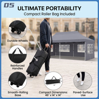 ShadeHaven – Heavy-Duty Pop-Up Canopy Tent with Removable Sidewalls