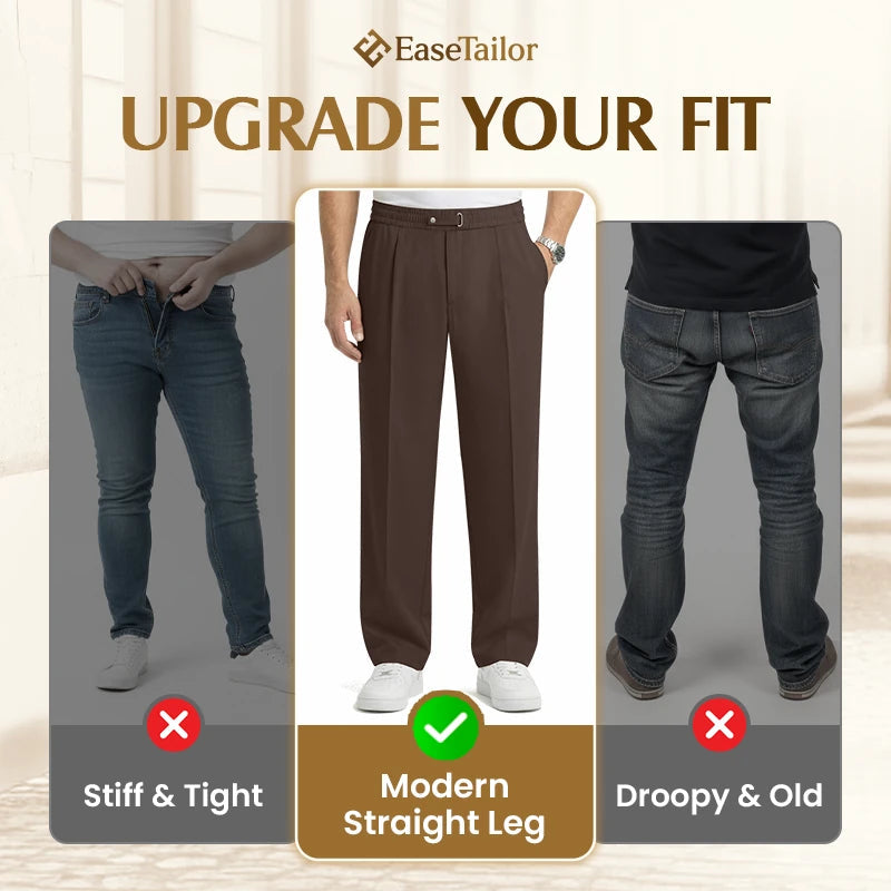 SmartDrape – Men's Flexible Straight-Fit Pull-On Comfort Pants