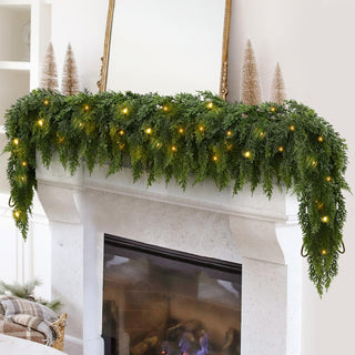 CedarGlow – Pre-Lit Cedar Garland for Every Season