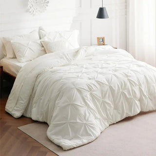 ☁️ CloudPleat – All-Season Pintuck Comforter Set