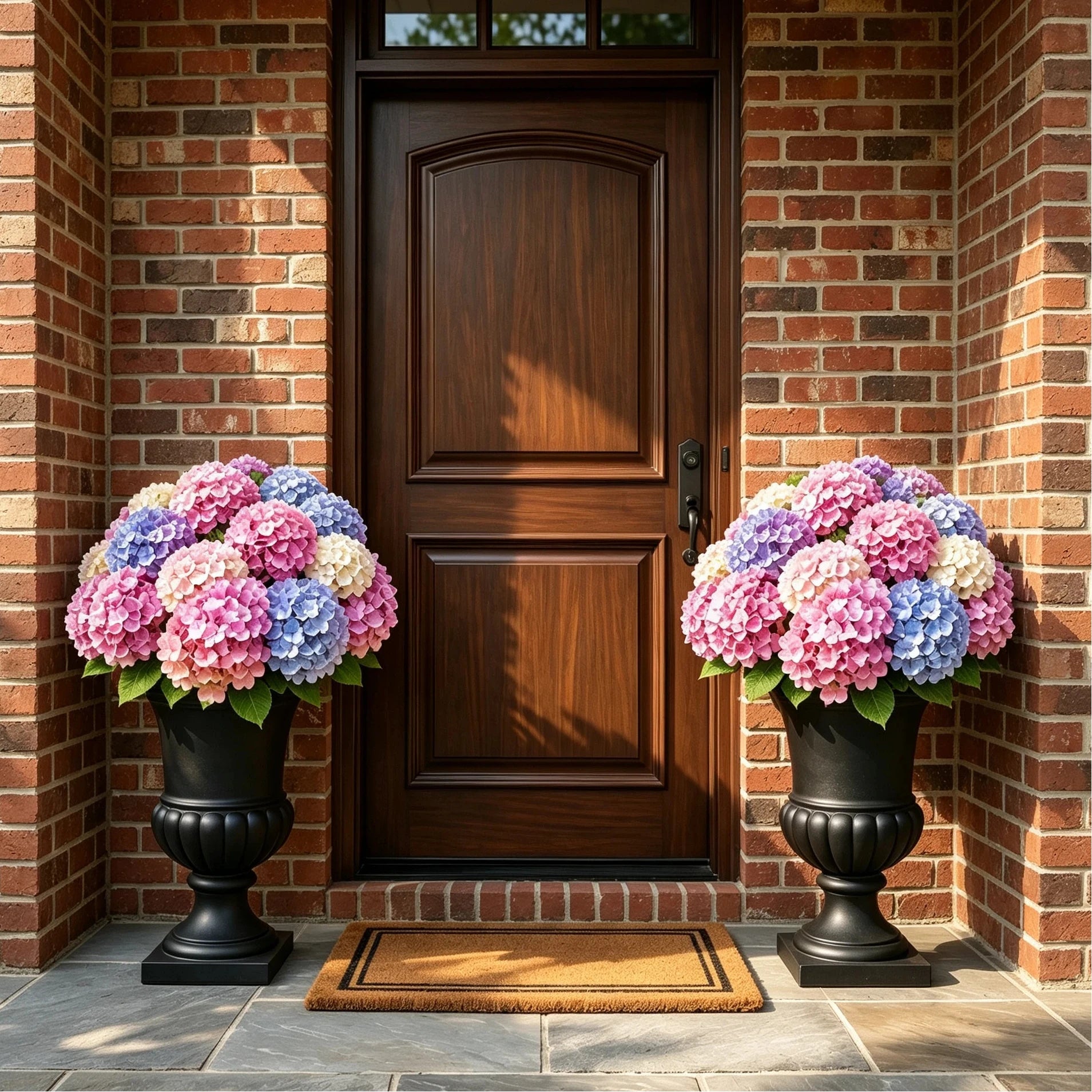 PorchBloom – 🔥🔥 Artificial Outdoor Hydrangea Flowers, UV-Resistant, Waterproof & Windproof