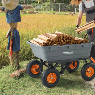 HaulMate – Heavy-Duty Poly Garden Dump Cart
