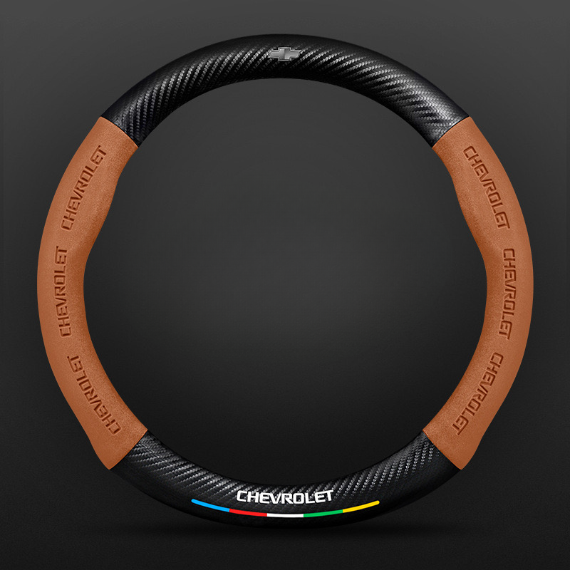 SuedeGrip – Carbon Fiber Suede Steering Wheel Cover, Anti-Slip & Wear-Resistant