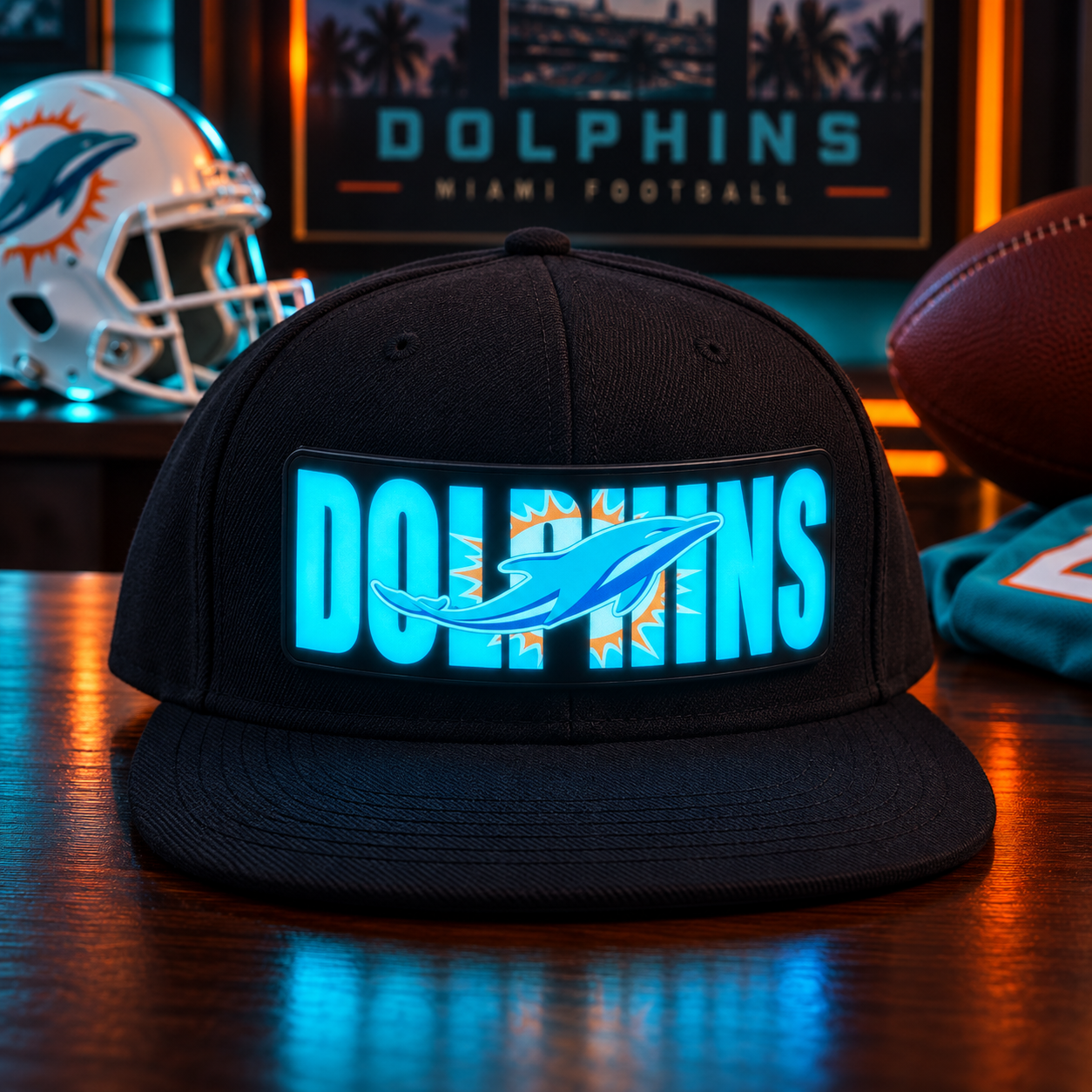 GameGlow – Football Fan LED Light-Up Snapback Cap