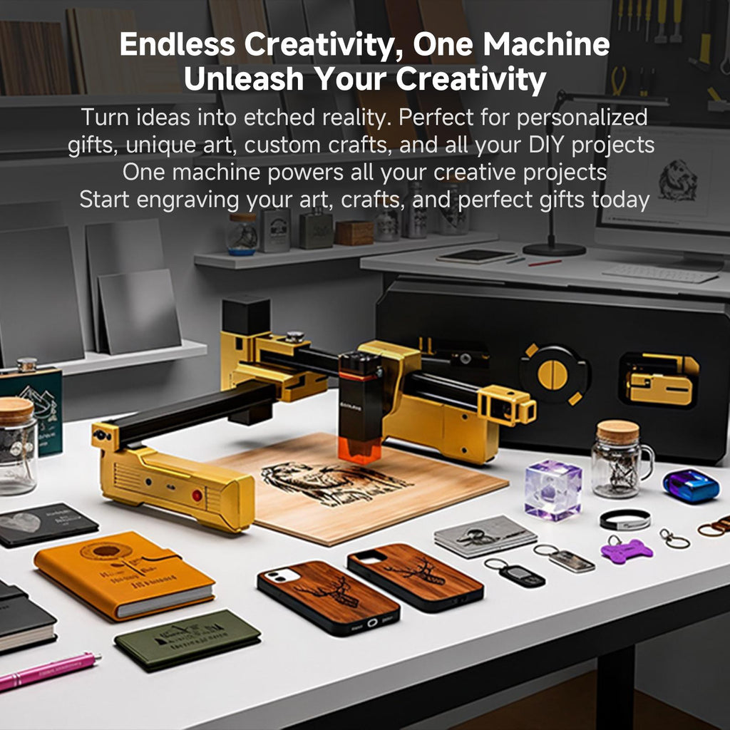 FoldBeam – 💥💥 Portable Wi-Fi Laser Engraver with App Control & Precision Engraving