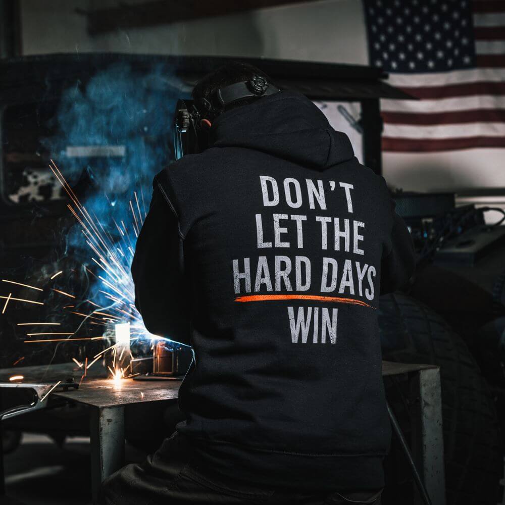 HardDays – Don't Let the Hard Days Win Fleece Hoodie