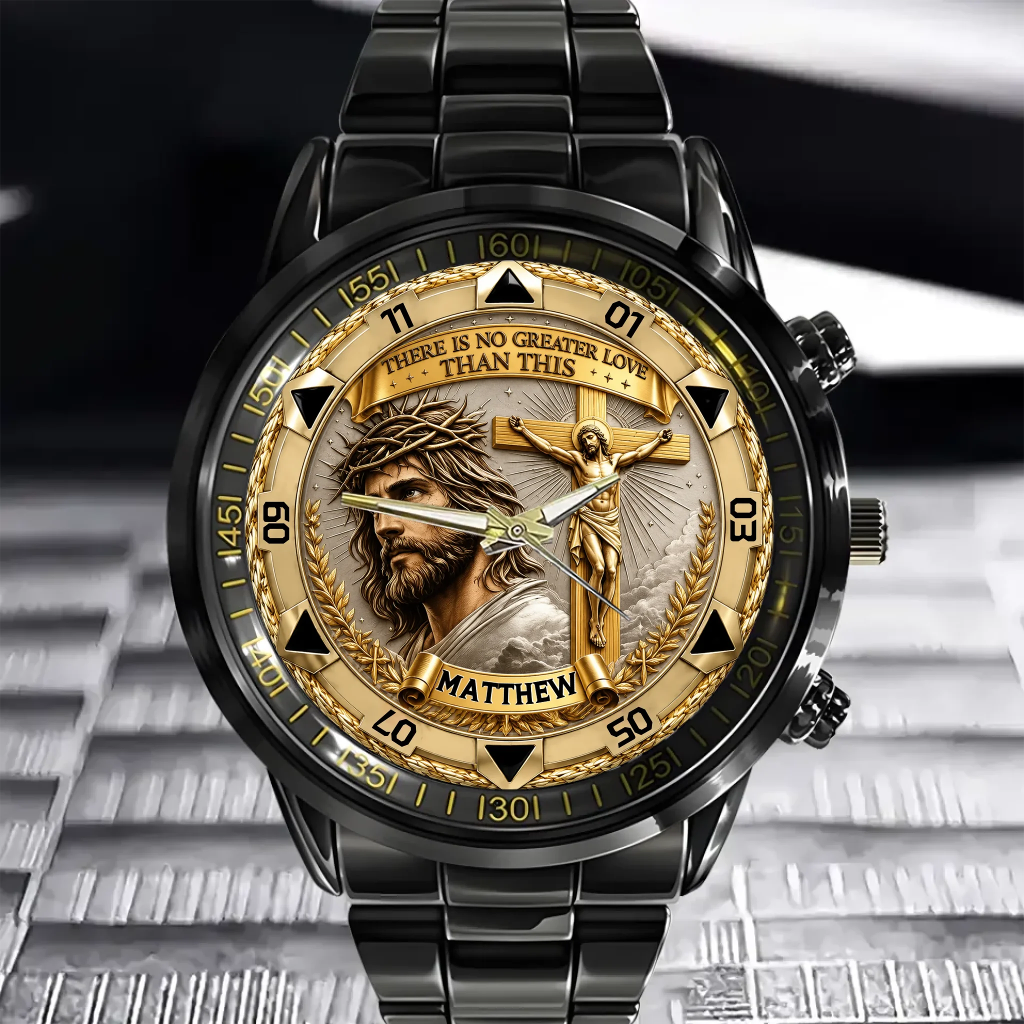 FaithMark – Personalized Crucifix Watch