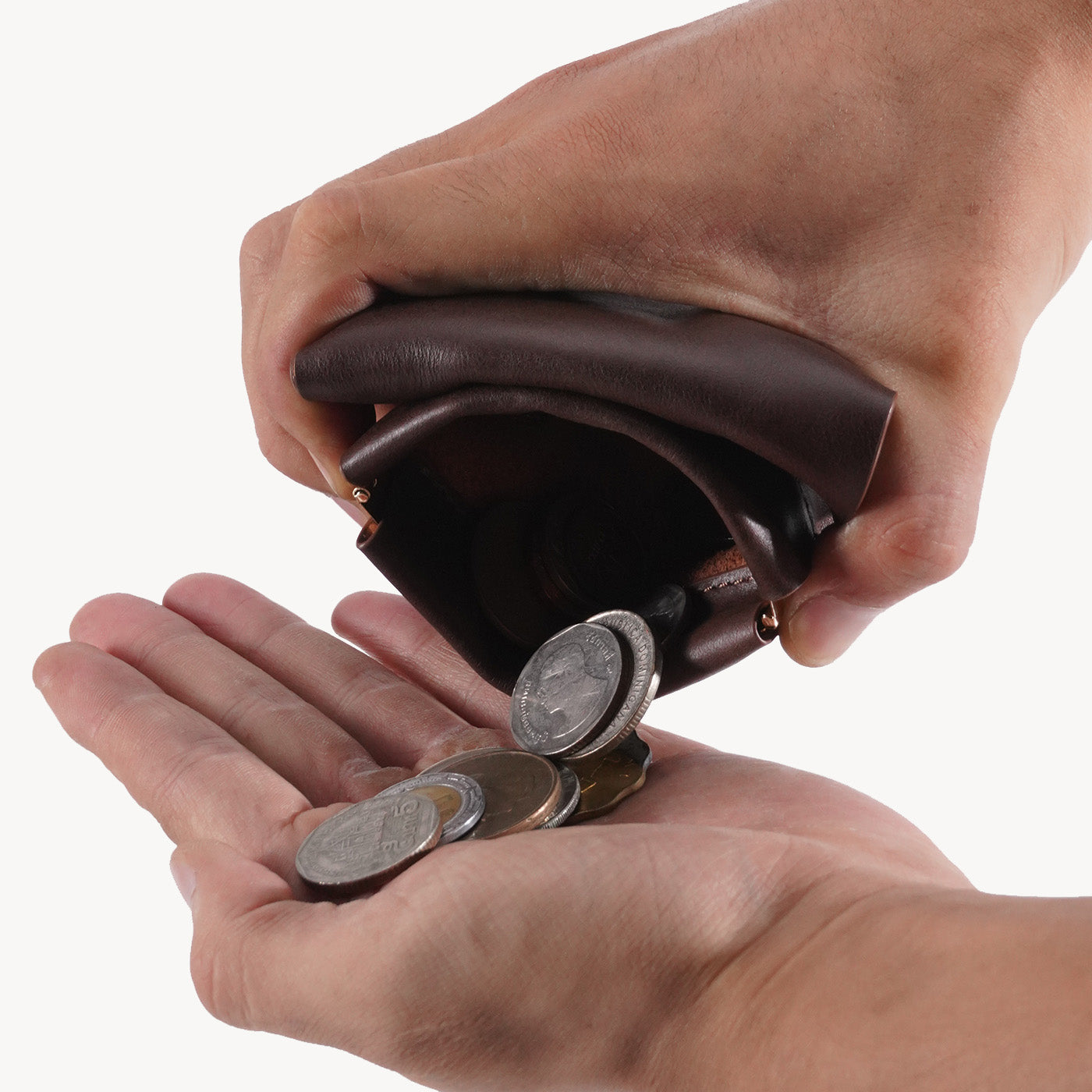 SnapPurse – Vintage Genuine Leather Spring-Open Short Wallet