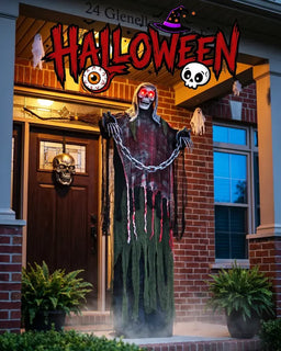 👻 HauntRattle – 6 ft (182.9 cm) Animated Halloween Skeleton Ghost