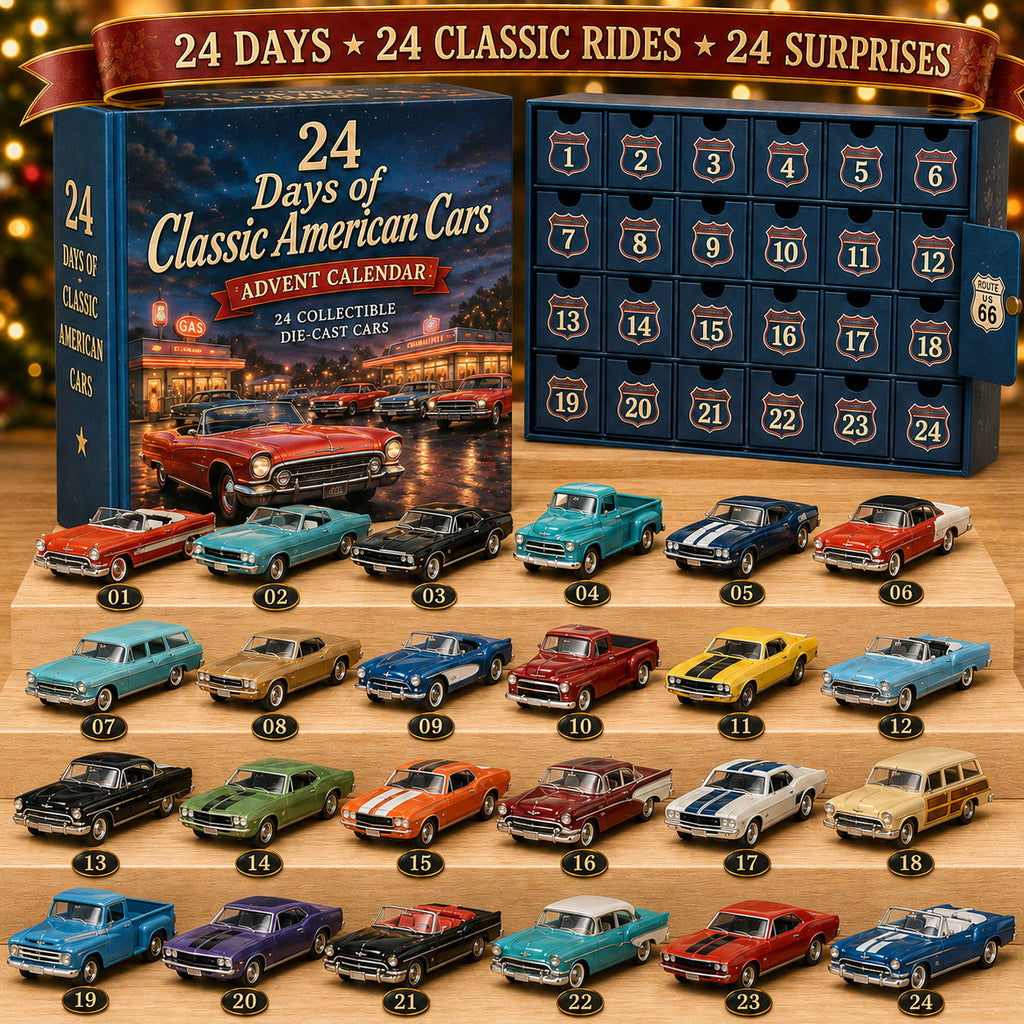 RetroRide – 24-Day Classic American Cars Advent Calendar