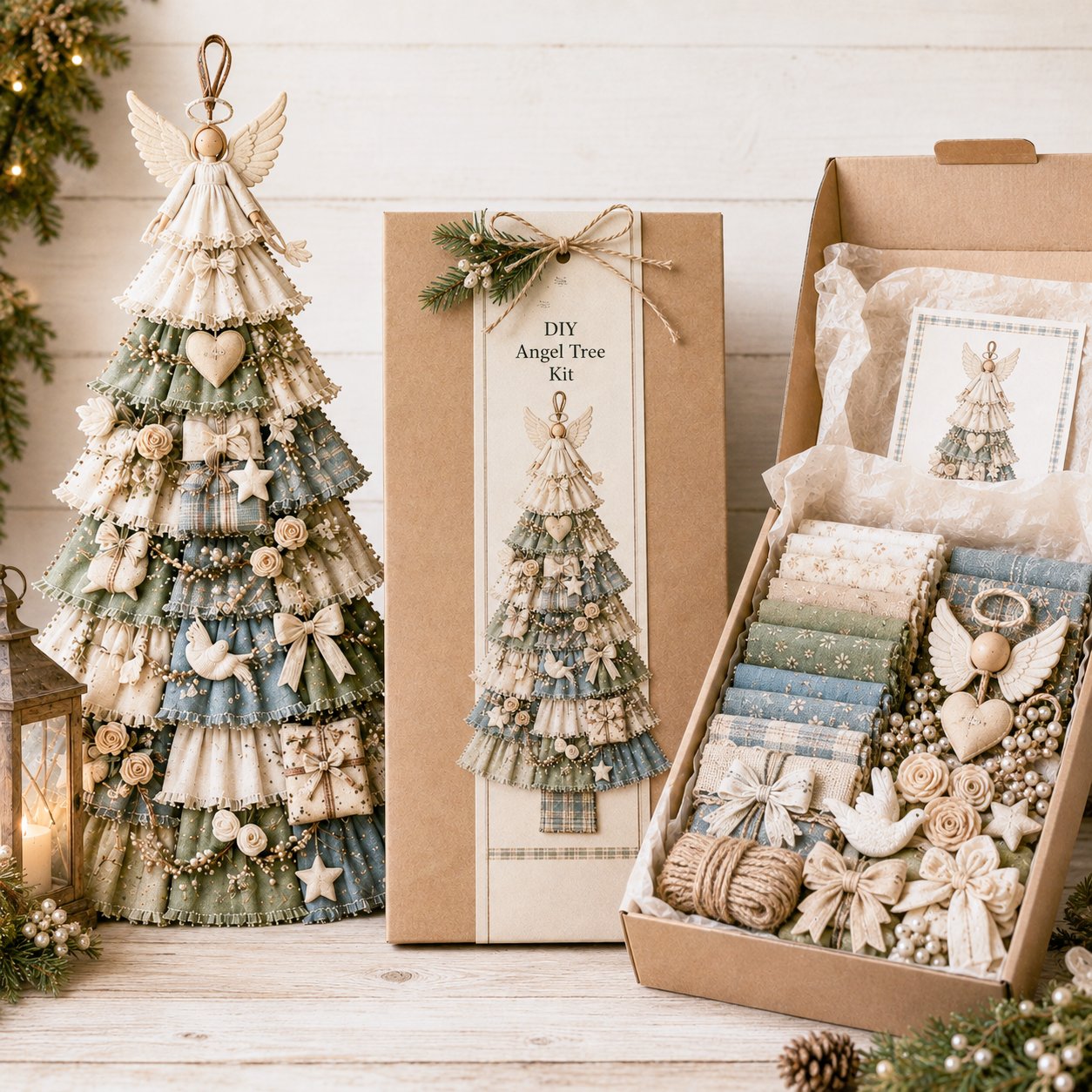 PatchworkWelcome – Beginner-Friendly Oversized DIY Tree Door Hanging Kit