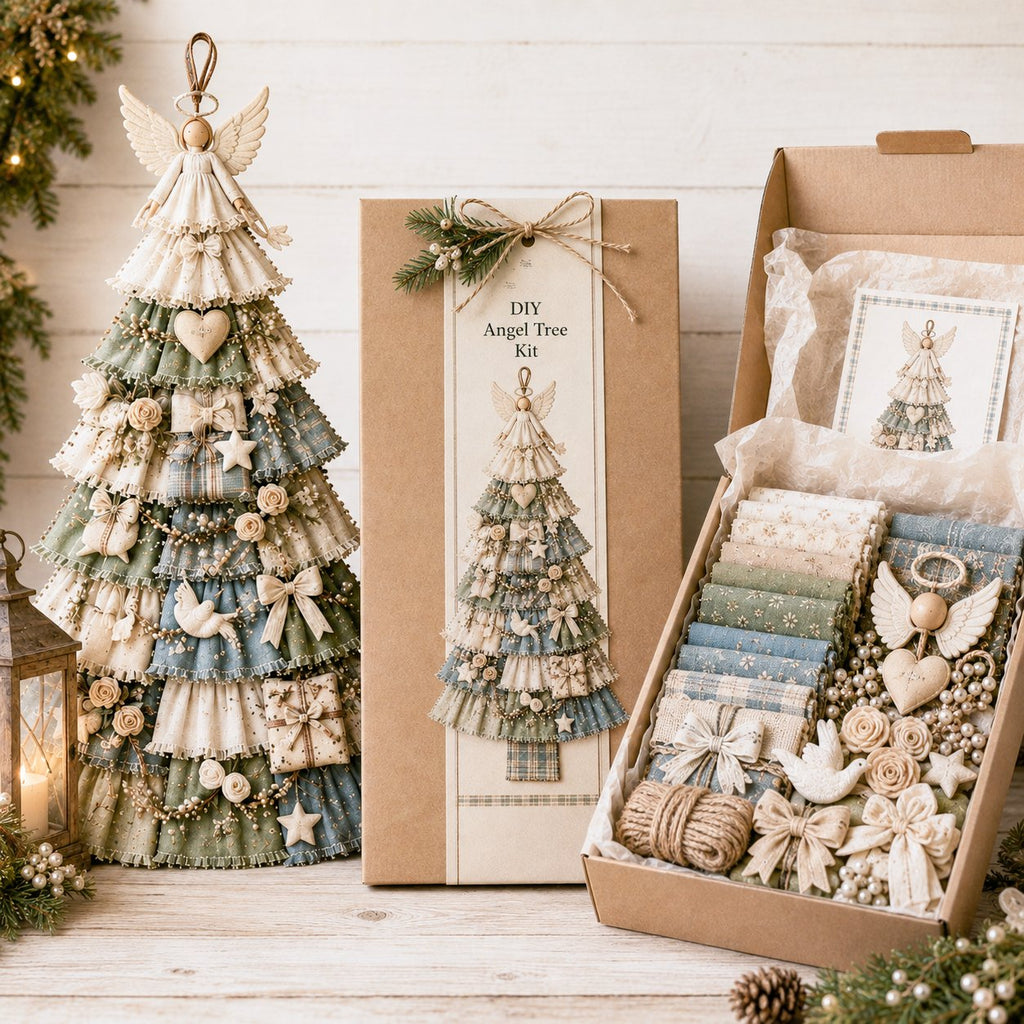 PatchworkWelcome – Beginner-Friendly Oversized DIY Tree Door Hanging Kit