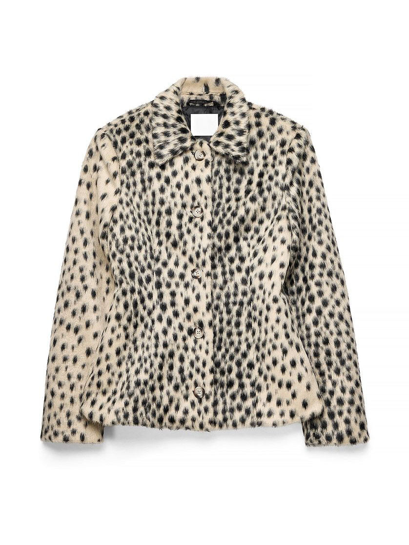 LeopardLuxe – Printed Faux Fur Jacket