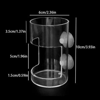 FeedDock – Clear Aquarium Feeding Ring and Tray with Suction Cups