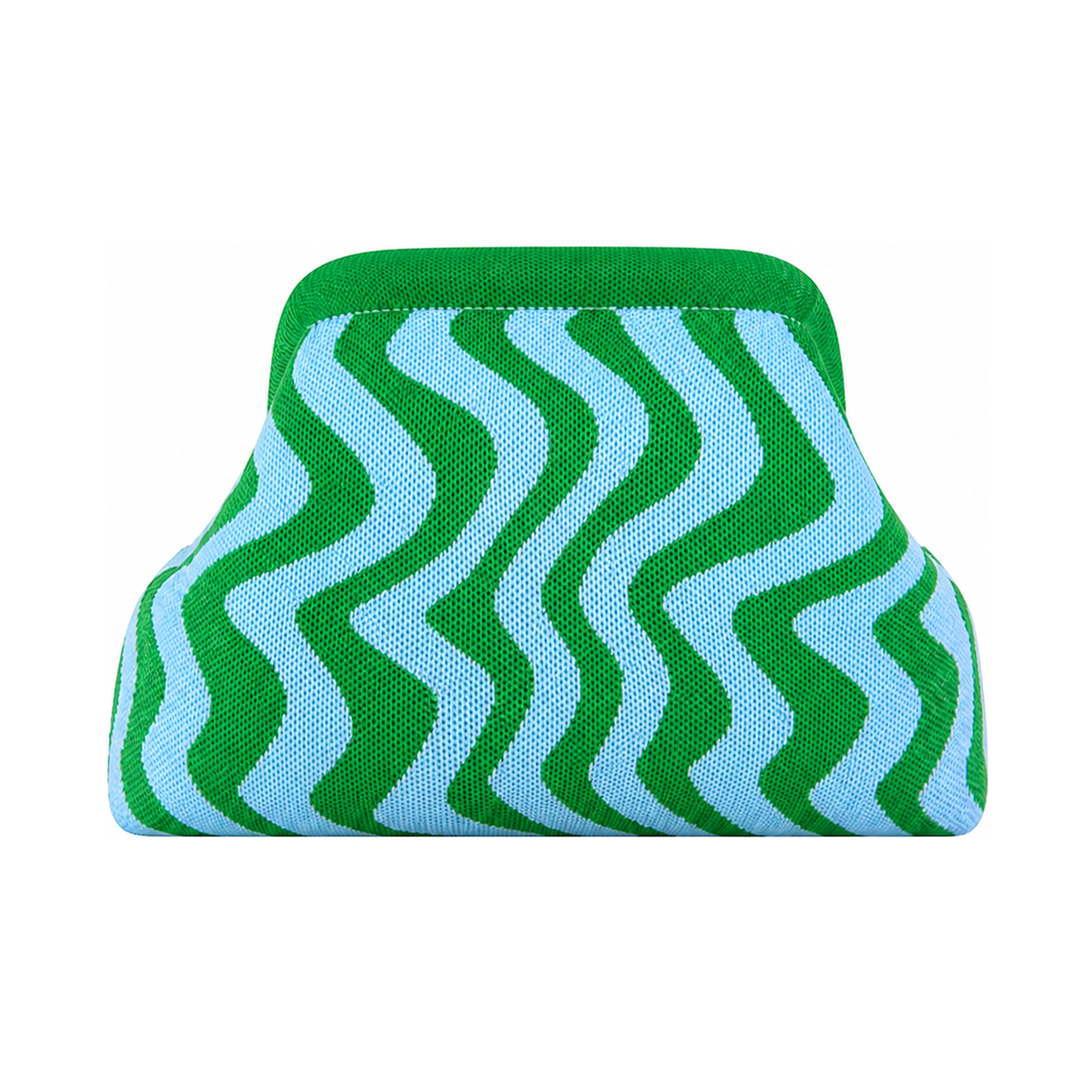 SnapKnit – Snap-Shut Knitted Makeup Bag with Wide Opening