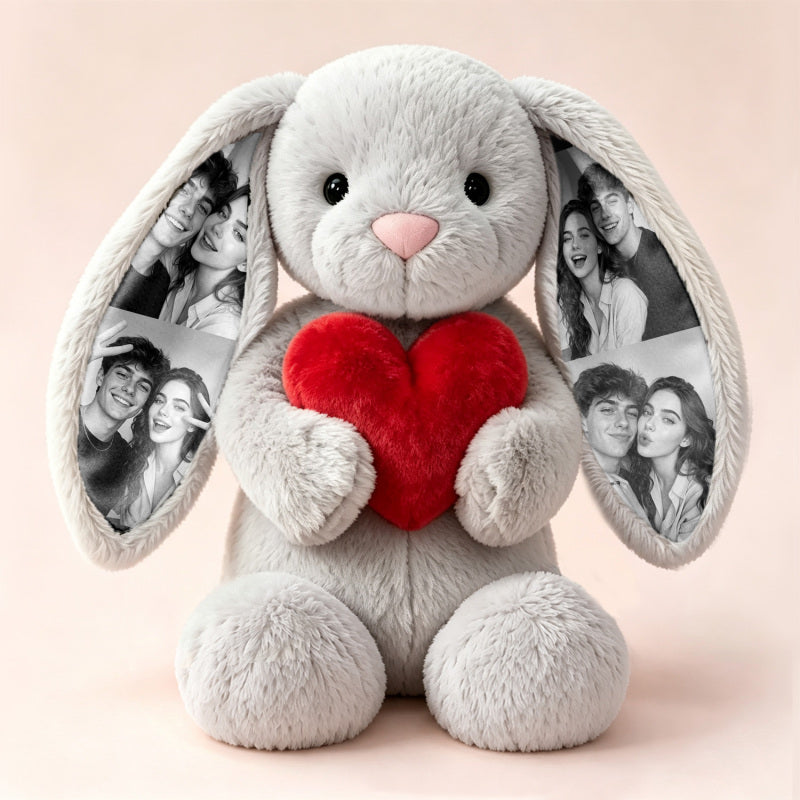 EarMemories – Custom Photo Bunny Plush with Hidden Picture Ears