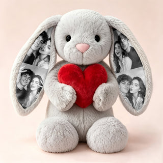 EarMemories – Custom Photo Bunny Plush with Hidden Picture Ears