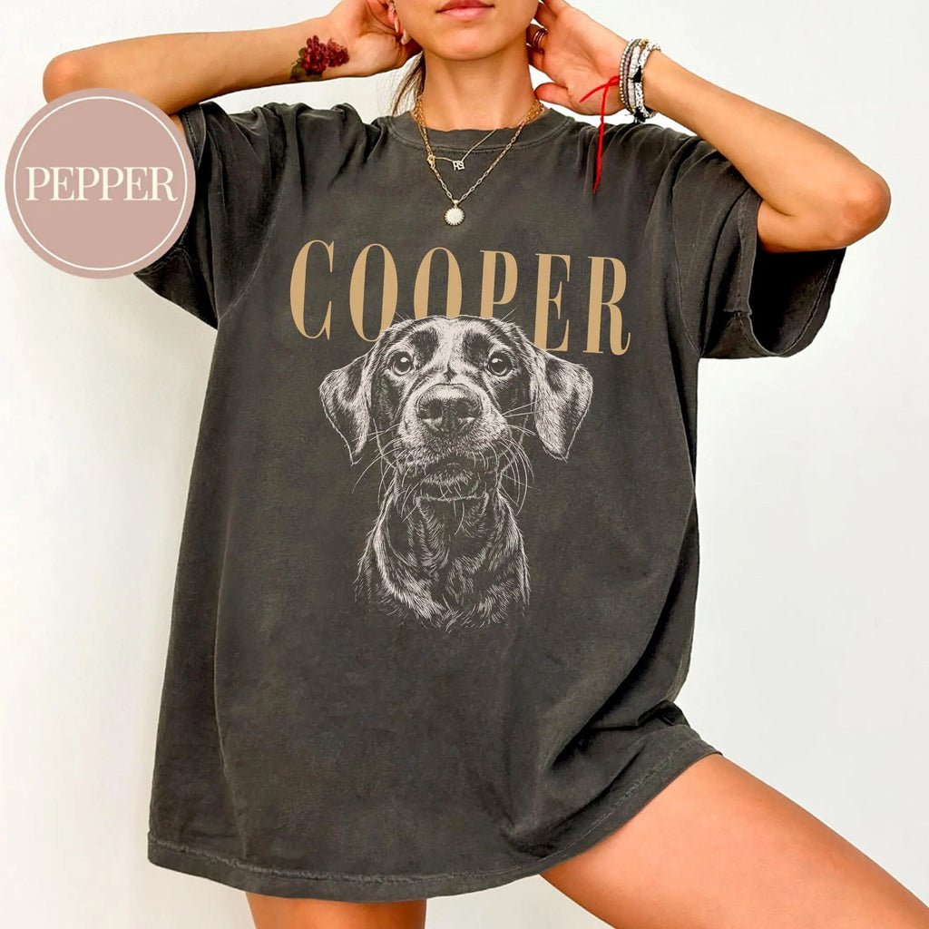 PawPortrait – Custom Pet Photo & Name Shirt, Tee, Sweatshirt or Hoodie