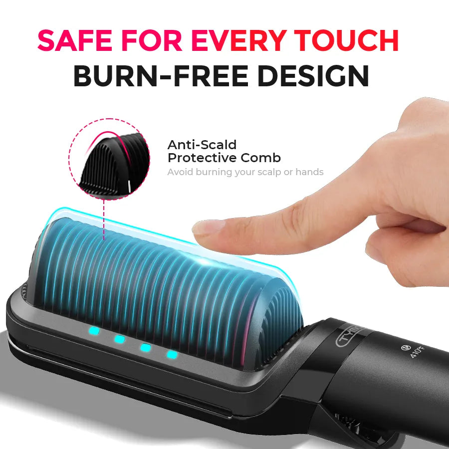 SilkFlip – 2-in-1 Hair Straightening Comb & Flat Iron