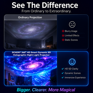 🦖🎁StarDrift – 360° Smart Holographic Starry Sky Projector (HD Smart Dynamic 5D)