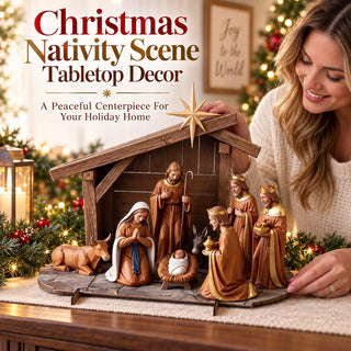 ✝️ HolyNight – Christmas Nativity Scene Tabletop Decor