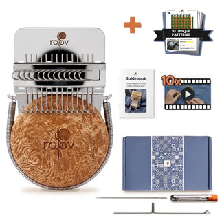 MendLoom – Wooden Darning Loom Kit with Patterns & Video Tutorials