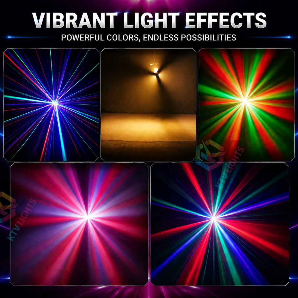 BeamSpin Mini – 80W LED Moving-Head Stage Light for DJ Parties and Events