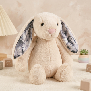 EarMemories – Custom Photo Bunny Plush with Hidden Picture Ears
