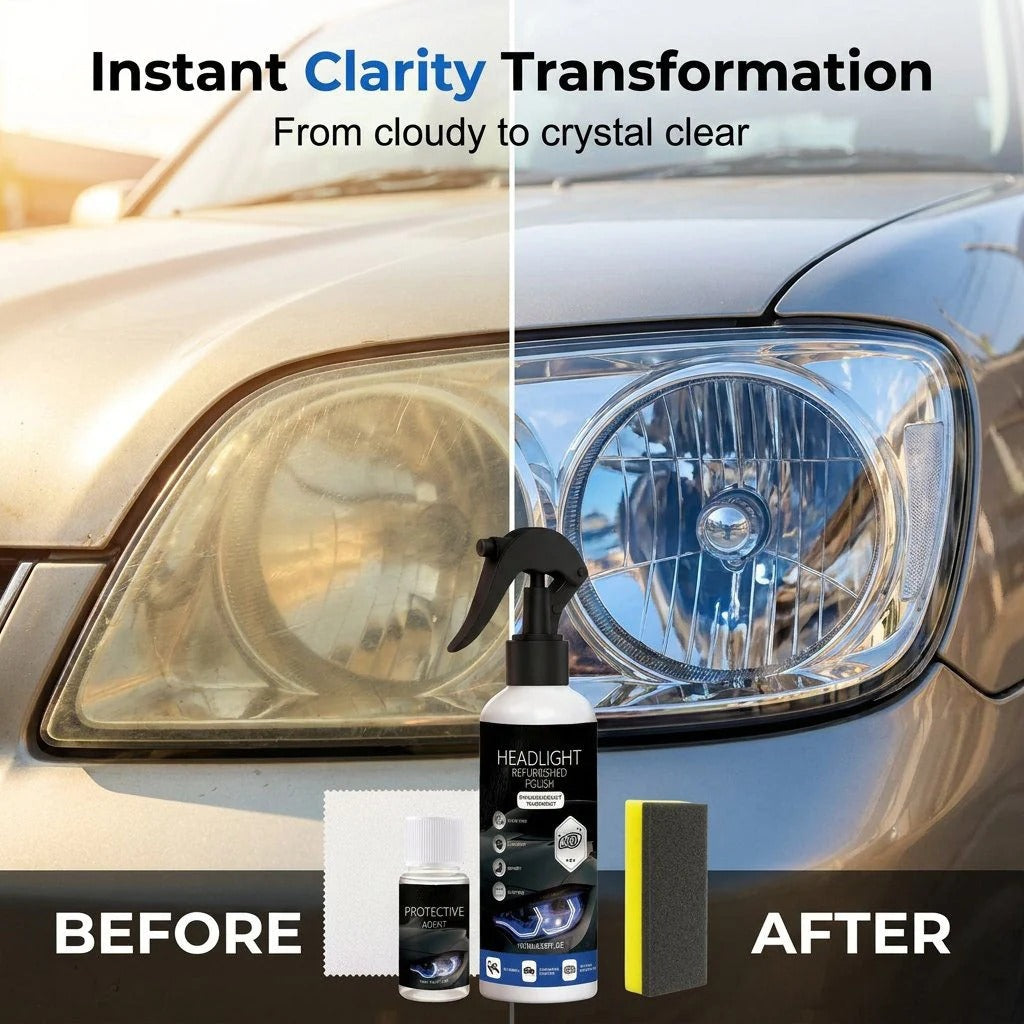 ClearBeam Headlight Restorer – Oxidation & Yellowing Removal Polish Kit